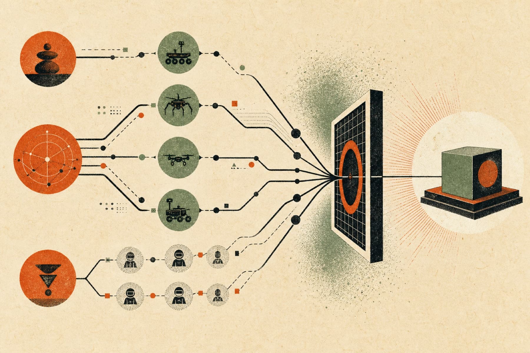 Cover illustration for Multi-Agent Harness Notes